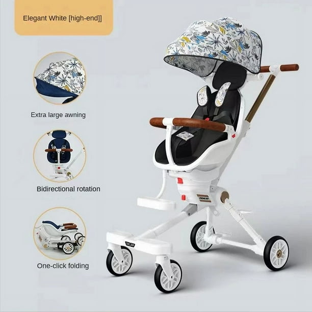 New Lightweight stroller can be carried on the plane baby stroller foldable Can sit and lie down baby trolley car four wheels ShopWise Round Walmart en linea