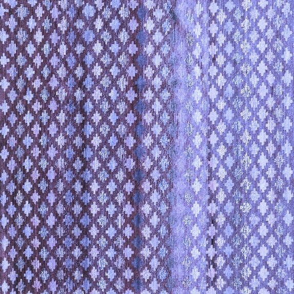 Ahgly Company Indoor Square Oriental Blue Traditional Area Rugs, 5' Square