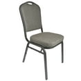thumbnail image 2 of Banquet Chair - Crown| Charcoal Grey Fabric on Silver Vein Frame. 2 Chair Bundle by Chivari, 2 of 7
