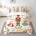 thumbnail image 2 of Homewish Dance Ballet Girl Bedding Comforter Set 7 Pieces for Boys Girls Teens,Christmas Nutcracker Full Bedding Set Lightweight,Xmas Festival Fitted Sheet Flat Sheet,Ultra Soft Home Decor, 2 of 8