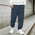 thumbnail image 2 of Men Corduroy -Lined Joggers Casual Winter Sweatpants, 2 of 4