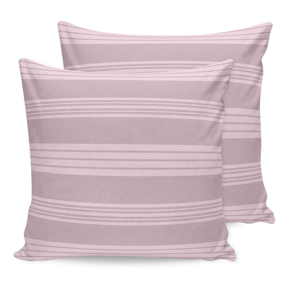Pillow Covers 20x20 Set of 2, Modern Minimalist Lines Throw Pillow Covers Decorative Couch Cushion Cover, Pink Lines Stripes Pattern Microfiber Soft Square Pillowcases for Bedroom Living Room Sofa
