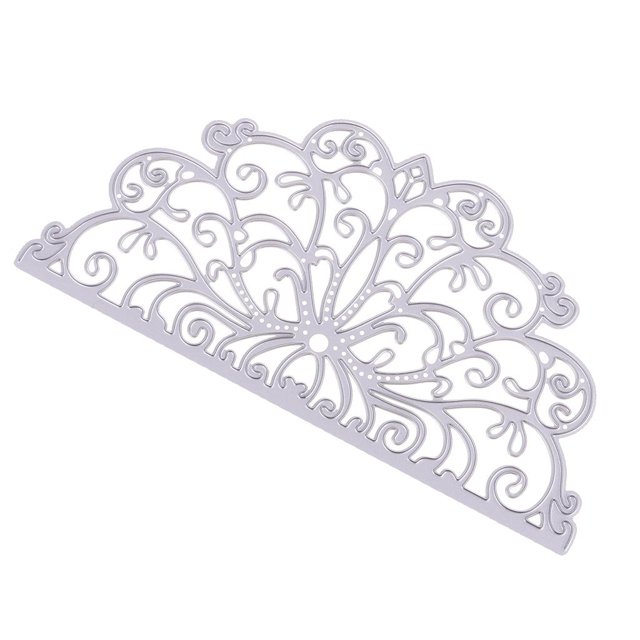 Nuevo 9 Tipo de Navidad Troqueles de Corte de Metal Plantilla Scrapbook Tarjeta de Papel Artesanía en Relieve - Semicírculo Encaje Macarena Cortar muere