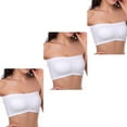 thumbnail image 1 of 3 paquetes de sujetador sin tirantes con parte superior de tubo sin costuras para mujer, blanco-XXXL WD.WDQZL Ropa, 1 of 4