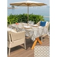 thumbnail image 5 of Outdoor Tablecloth with Umbrella Hole for Patio/Picnic/Party/Camping, Beige Moroccan Waterproof Table Cloth Rectangle Table Cover Washable, Geometric Abstract Art Modern (60"x 120"), 5 of 8