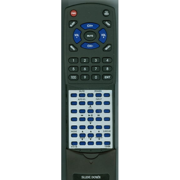 Replacement Remote for TOSHIBA AH701156, SER0451, ABX3250KN, RTAH701156
