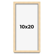 10x20 Frame Beige Real Wood Picture Frame Width 0.75 inches | Interior Frame Depth 0.5 inches |