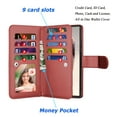 thumbnail image 2 of For Samsung S24 Ultra 2024 Case, Samsung Galaxy S24 Ultra 5G Wallet Case, Tiflook PU Leather Card Holder Flip Cover [Detachable Magnetic] Wine, 2 of 6