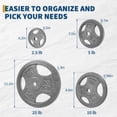 thumbnail image 2 of 1 Cast Iron Barbell Plate With 1 Inch Inner Diameter, 2 of 9