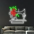 thumbnail image 2 of Handmadetneonsign Vintage Sewing Machine Neon Sign, Tailor Clothes Wall Art Decor, Shop Wall Decor, 2 of 4