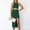 Army Green, variant on Summer Skirts for Women Solid Color Hollowed Out Mid Length Dress with Round Neck Sleeveless Slit and Tight Fitting
