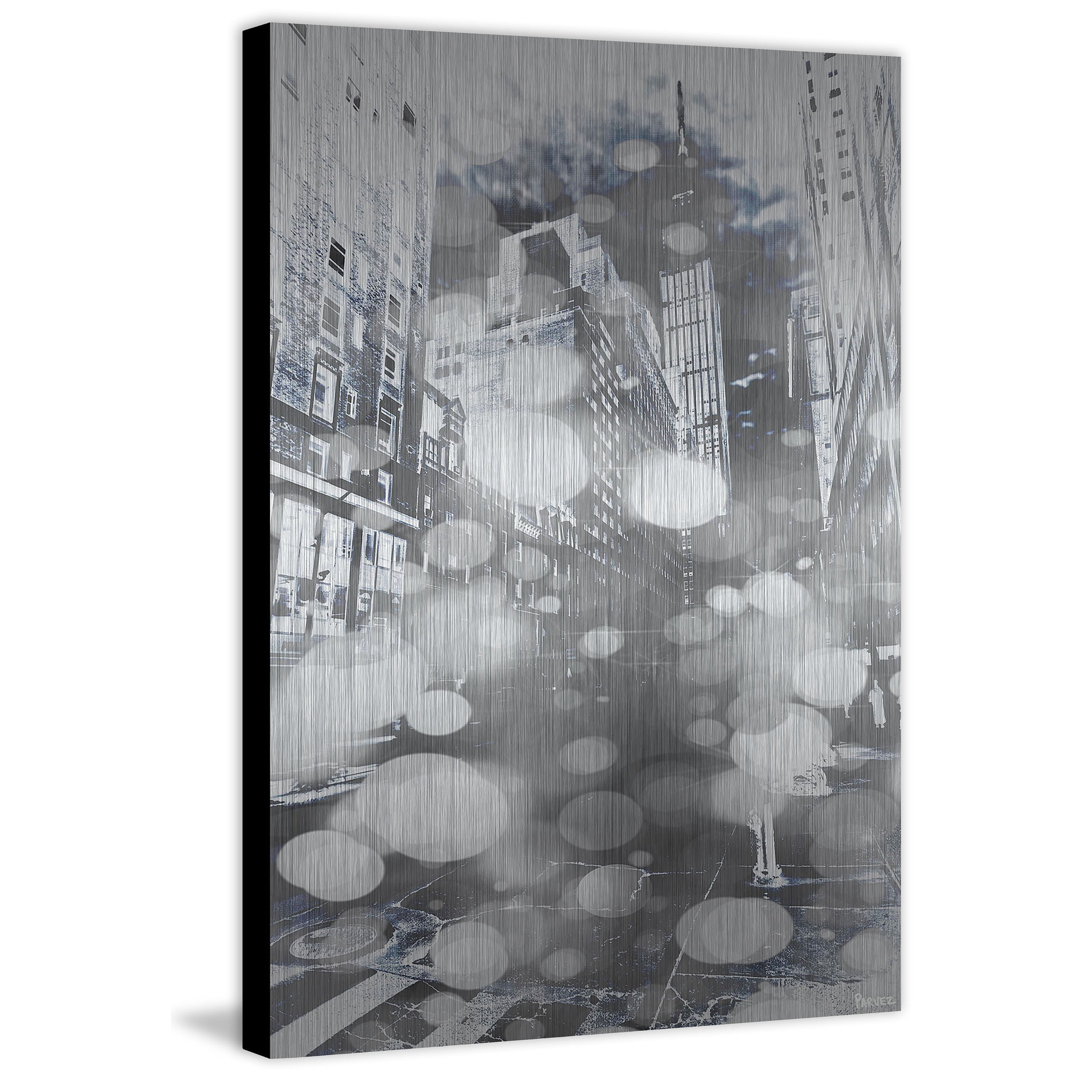 Parvez Taj  'Skyscraper' Painting Print on Brushed Aluminum 24 x 36