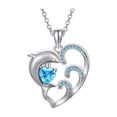thumbnail image 2 of Daisyyozoid Collier Diamant Dauphin pour Dames, 2 of 6
