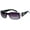 Clear, variant on CG Eyewear Retangle Shape Medium Rhinestone Sunglasses for Women Clear
