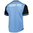 thumbnail image 3 of Men's Mitchell & Ness Sky Blue Sporting Kansas City Mesh V-Neck T-Shirt, 3 of 3