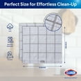 thumbnail image 3 of (2 pack) Clorox Cotton Dish Cloths 2 Pack, Absorbent for Cooking, Drying Dishes, Cleaning - 12" x 12" Gray, 3 of 11