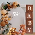 thumbnail image 3 of Cajas de madera para baby shower para decoración de fiesta, tamaño WLMALL, 4 bloques, 3 of 7