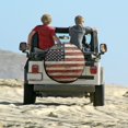 thumbnail image 6 of American Flag Vintage Camping Spare Tire Cover USA Patriotic 4th of July Independence Memorial Day Camping Wheel Protectors Tyre Covers Weatherproof Wheel Covers 13 Inch, 6 of 8