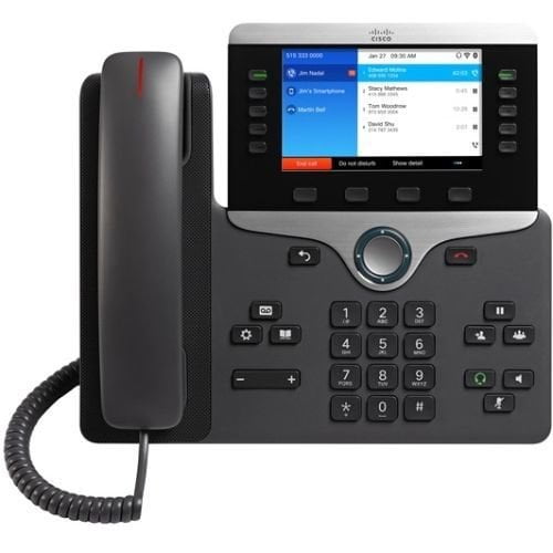 Teléfono IP Cisco 8861 VoIP de 5 líneas, montable en pared y para escritorio