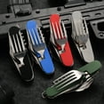 thumbnail image 3 of Compact Multi-Functional Outdoor Tool with Detachable Aluminum Handle - Swiss Crafted Foldable Knife for Camping, Hiking & Travel, Ideal Fruit Cutter and Practical Gift for Outdoor Enthusiasts (Steel, 3 of 5