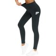 thumbnail image 1 of THE GYM PEOPLE Pantalones de yoga gruesos de cintura alta con bolsillos, control de barriga, entrenamiento, correr, yoga, leggings para mujer, 1 of 4