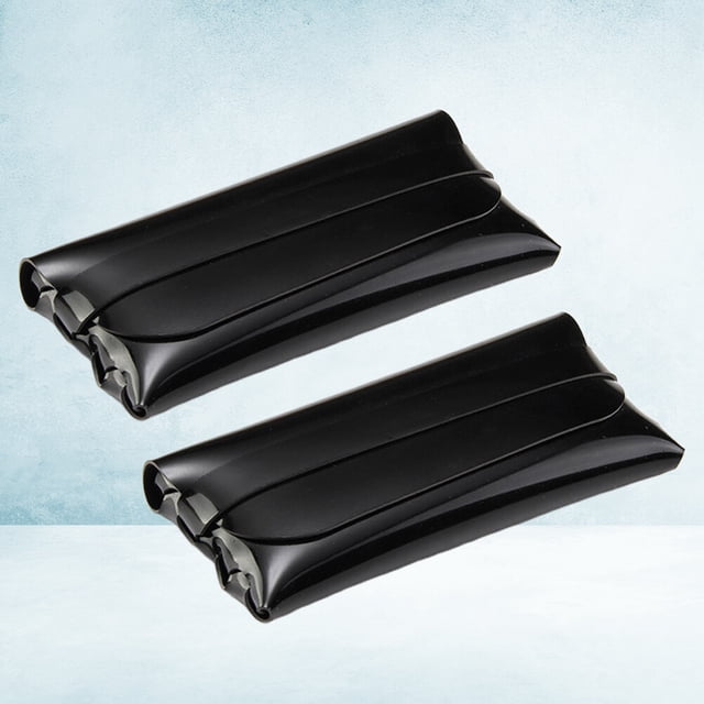 HEALEEP 2Ud Estuche Para Gafas De Sol Cuero Negro Almacenamiento Seguro Moderno Y Delgado