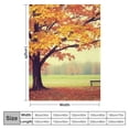 thumbnail image 4 of Fenyluxe Autumn Foliage Print Throw Blanket Lightweight for All Seasons Excellent Hand Feel Blanket for Bed Couch Car Kids Adults 3 Sizes Available 60x80in, 4 of 6
