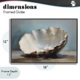 thumbnail image 5 of Stupell Industries Traditional Neutral Shell Still Life Black Framed Giclee Art, 18 x 12, by Petals Prints Design, 5 of 9