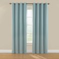 thumbnail image 2 of Eclipse Nadya Solid Room Darkening Grommet Top Single Window Curtain Panel, Blue, 52 x 84, 2 of 5