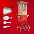 thumbnail image 6 of 12oz Vintage Popcorn Machine with Cart, 850W Commercial Popcorn Maker with Storage Cabinet & Wheels for Home, Parties, Concessions-Red, 6 of 6