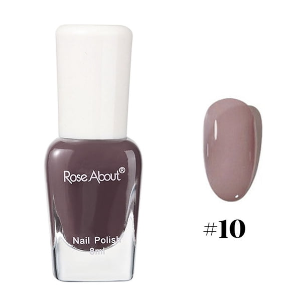Esmalte de uñas, Regalos para mujeres, Desgarrable, Horneado, Esmalte de uñas a base de agua, Sin olor, Flash, Brillo, Lentejuelas, Mejora de uñas 8 ml