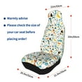 thumbnail image 4 of Sikiie Cartoon Dinosaur Car Seat Protector 2 Pack Car Seat Cushion Mat, Car Seat Covers for SUV, Truck, Van, 4 of 7
