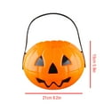 thumbnail image 3 of Halloween Decorations, Alloween Decoration Foldable and Detachable Two and a Half Bucket Large, Medium and Small Pp Candy Bag Bucket, plastic, Orange, 3 of 7