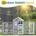 thumbnail image 5 of GEGURI Chicken Coop Outdoor, Rabbit Hutch Indoor, Bunny Cage with Waterproof Roof, Pull Out Tray, Predator-Resistant Fencing, 5 of 7
