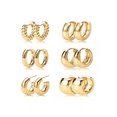thumbnail image 1 of 6 Aretes De Presión Oro 14k Mujer Arracadas Huggies Moda, 1 of 3