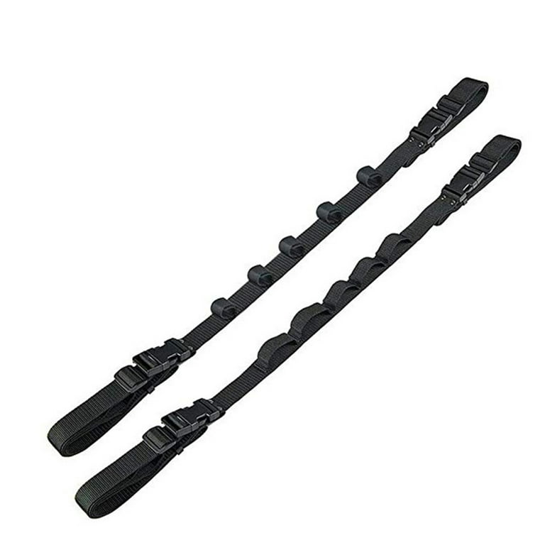 Carevas 2 Pack Car Fishing Rod Holder, 5 Rod Fishing Rod Storage Rack  Adjustable Fishing Rod Holder Straps with Buckles for Truck SUV, Wagons,  Van 