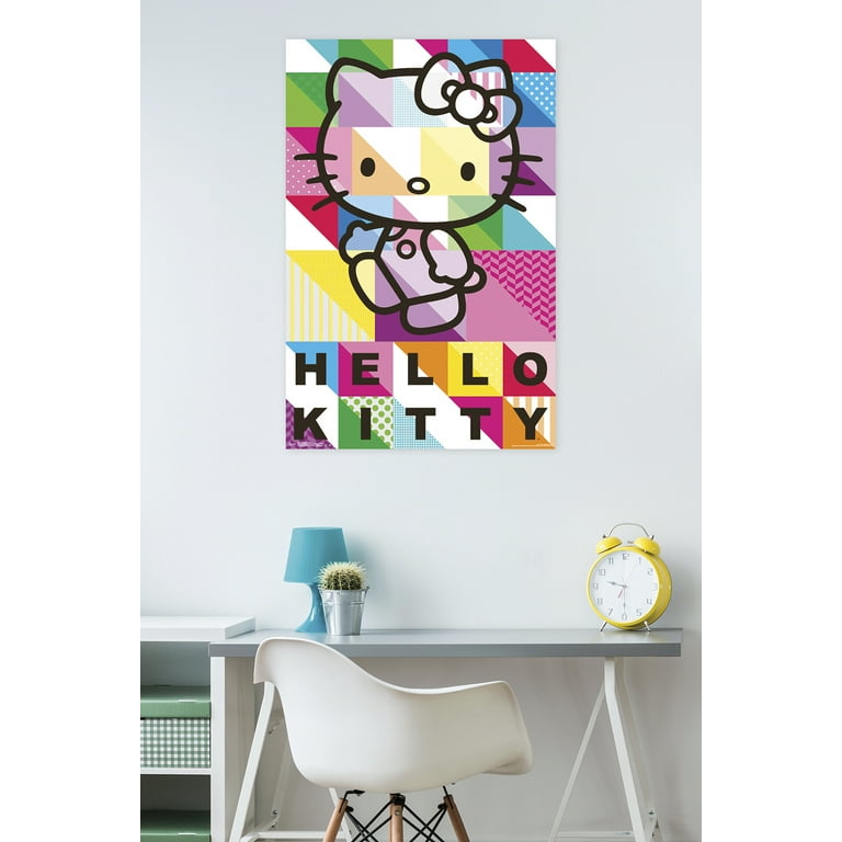 Hello Kitty Patterns Poster