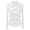 White, variant on EDFBUYKRS Ladies Tops and Blouses Gray Long Sleeve Graphic Print Crew Neck Tops Womens Blouses Xl