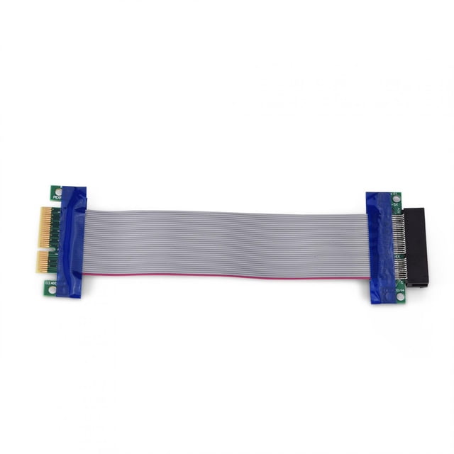 Cable plano extendido Bling Bling para tarjeta gráfica VGA PCI-E 4X a 4X macho a hembra
