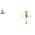 thumbnail image 1 of Figura De Pensador Abstracto Creativo Con Grandes Números Romanos, Reloj De Pared, Escultura Decorativa única, Adorno Para El Hogar, Dormitorio, Sala De Estar, Entrada., 1 of 8