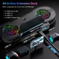 thumbnail image 3 of Portable 4K 120Hz TV Dock Station for Nintendo Switch 2, Multi Ports Type-C & Usb 2.0 with RGB Light, 3 of 8