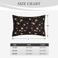 thumbnail image 4 of Susaid Red White Flowers Print Pillowcases Multiple Size, Pillow Cover Super Soft Envelope Closure Standard Pillow Case-14"x20", 4 of 6