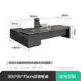 thumbnail image 1 of Luxury Drawers Office Desk Storage Long Shelf Modern Monitor Computer Desks Supplies Setup Mesa De Computador Modern Furniture My Lux Decor Round, 1 of 22