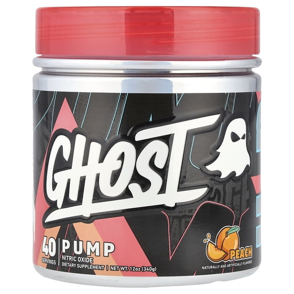 Ghost Pump, Peach, 12 oz (340 g)