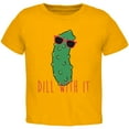 thumbnail image 1 of Vegetable Pickle Dill Deal With It Toddler T Shirt, 1 of 1