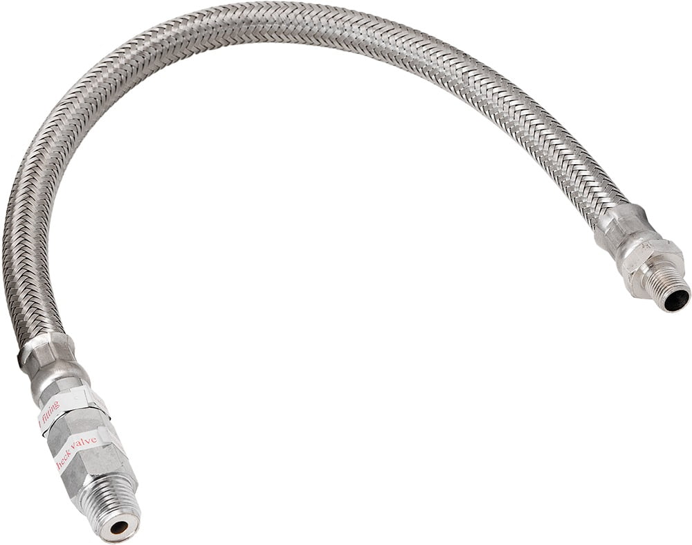 Vixen Horns Stainless Steel Air Compressor Braided Leader Hose 1/8" NPT