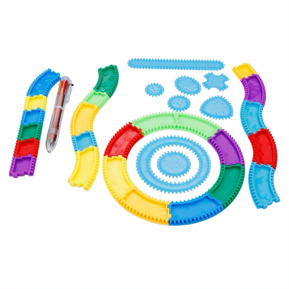 Spiral Drawing Ruler,Kids Drawing Painting Supplies,Creative Art Designer Board For Kids And Children,Intellectual Gift For Hours Of Fun And Learning