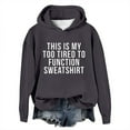 thumbnail image 1 of WEAIXIMIUNG Sweat à Capuche Zippé pour Femmes, Sans Capuche, Décontracté, Manches Longues, Imprimé Graphique, avec Cordon de Serrage, 1 of 4
