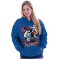 thumbnail image 3 of The Smurfs Kanji Peep The Drip Unisex Plus Size Hoodie Brisco Brands 2X, 3 of 5