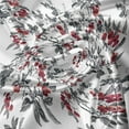 thumbnail image 5 of Ambesonne Rowan Window Valance, Abstract Botany Garden, 54" X 18", Ruby Grey Black, 5 of 5